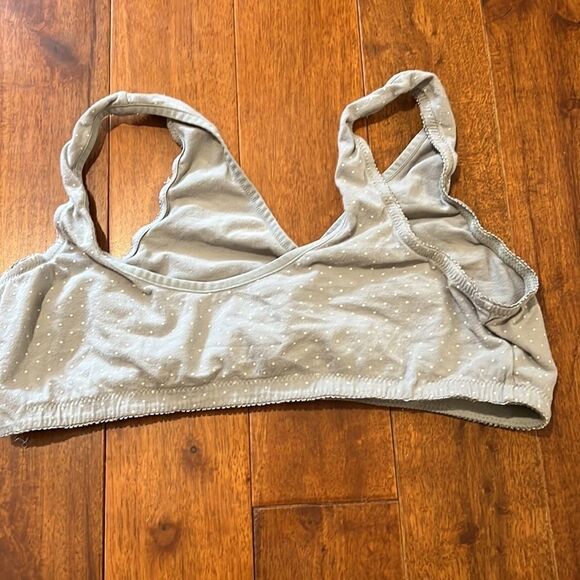 Motherhood Maternity Gray Polka Dot Nursing Bra - Picture 4 of 4